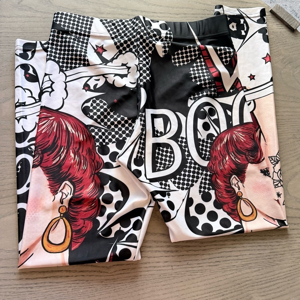 Graphic Art Leggings Bundle – Size Large (2-Pack) - Picture 4 of 6